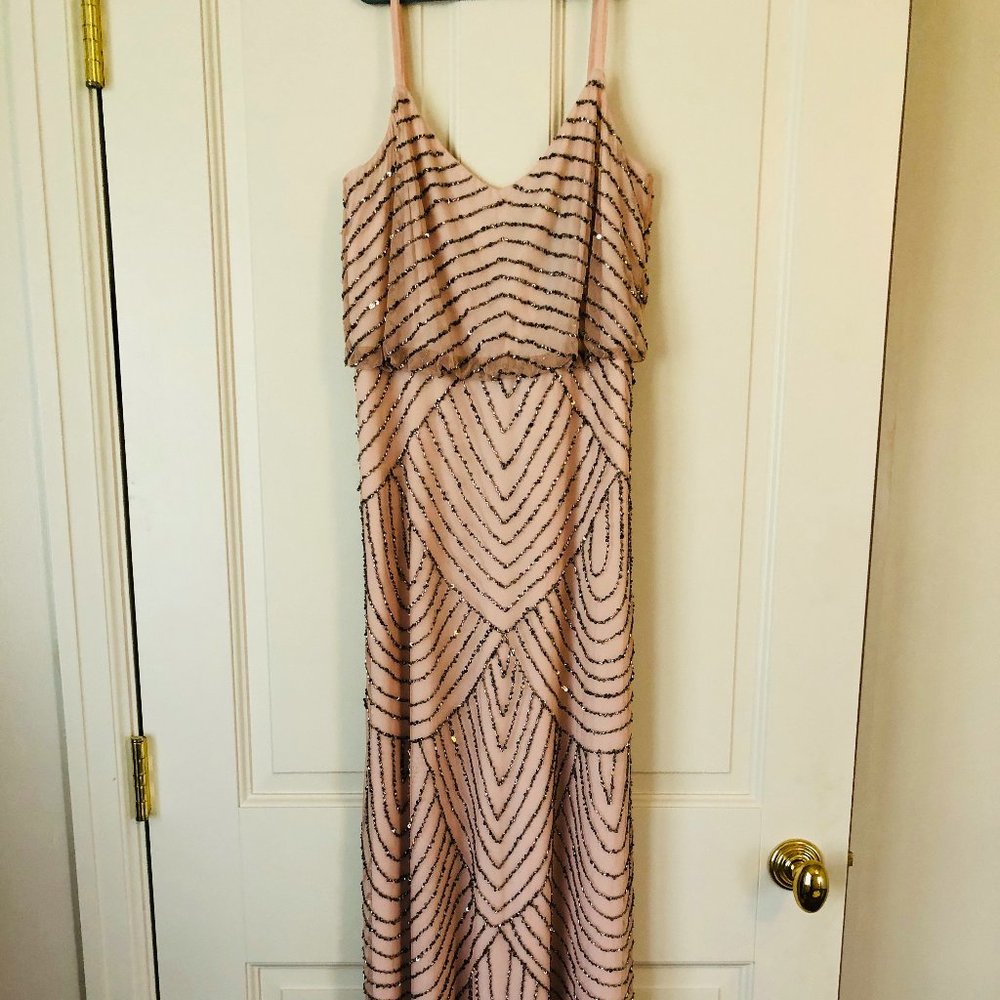 Adrianna Papell Beaded Long Dress - Picture 1 of 4